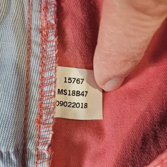 Peter Millar Twill 5-Pocket Soft Touch Ms18B47 Size 38 Pink/Coral - Picture 4 of 8